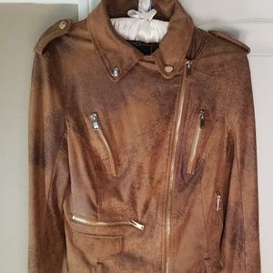 BNCI Brown Suede Jacket Small